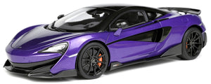 Mclaren 600LT 2018 lilla/sort 1:18