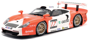 PORSCHE 911 3.2L GT1 EVO TEAM N 17 FIA GT CHAMPIONSHIP 1997 EMMANUEL COLLARD - MAURO BALDI RED WHITE 1:18