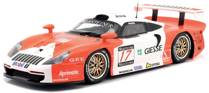PORSCHE 911 3.2L GT1 EVO TEAM N 17 FIA GT CHAMPIONSHIP 1997 EMMANUEL COLLARD - MAURO BALDI RED WHITE 1:18