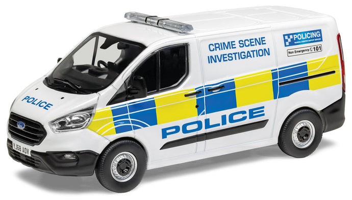 Ford TRANSIT CUSTOM LEADER - NORTH YORKSHIRE POLICE hvid/blå/gul 1:43