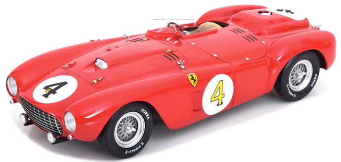 FERRARI 375 PLUS 5.0L V12 SPIDER TEAM SCUDERIA FERRARI N 4 WINNER 24h LE MANS 1954 MAURICE TRINTIGNANT - JOSE FROILAN GONZALES RED 1:18