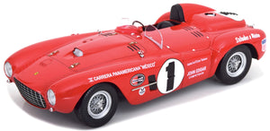 FERRARI 375 PLUS 5.0L V12 SPIDER N 1 V CARRERA PANAMERICANA 1954 JACK McAFEE - FORD ROBINSON RED 1:18