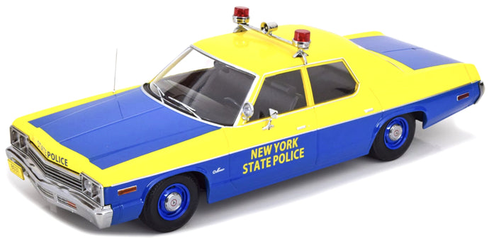 DODGE MONACO NEW YORK STATE POLICE 1974 YELLOW BLUE 1:18