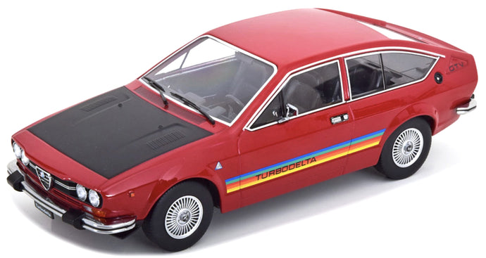 ALFA ROMEO ALFETTA 2000 GTV TURBODELTA 1979 RED BLACK 1:18