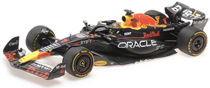 RED BULL F1 RB19 TEAM ORACLE RED BULL RACING N 1 WORLD CHAMPION WINNER ABU DHABI GP 2023 MAX VERSTAPPEN MATT BLUE 1:18