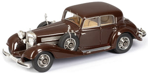 Mercedes Benz 540K W29 4-DEURS SEDAN 1936 mørk brun 1:43