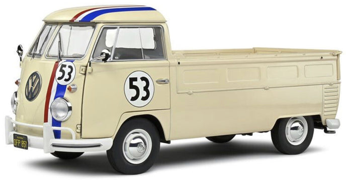 VW T1 PICK UP RTACER #53 1950 - HERBIE LIVERY creme/blå/rød 1:18