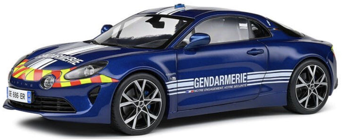 Alpine A110 GENDARMERRIE 2023 mørk blå/hvid/rød/gul 1:18