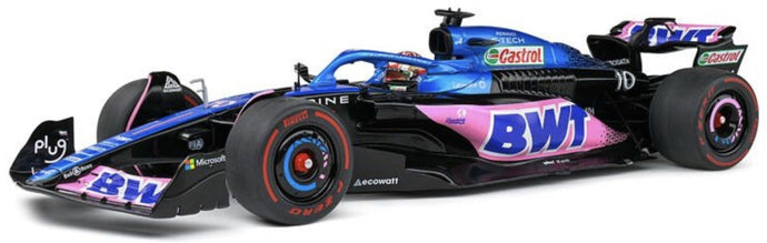 BWT Racing ALPINE A523 #10 PIERRE GASLY DUTCH GP ZANDVOORT 2023 blå/lyserød/sort 1:18