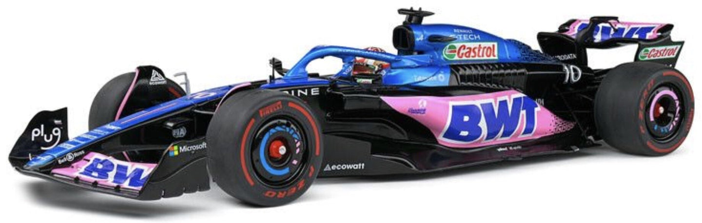 BWT Racing ALPINE A523 #10 PIERRE GASLY DUTCH GP ZANDVOORT 2023 blå/lyserød/sort 1:18