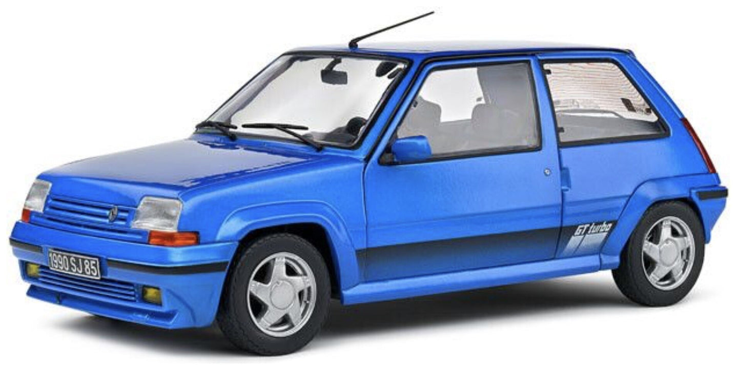 RENAULT R5 GT TURBO MKII 1989 BLUE 1:18 fra Solido