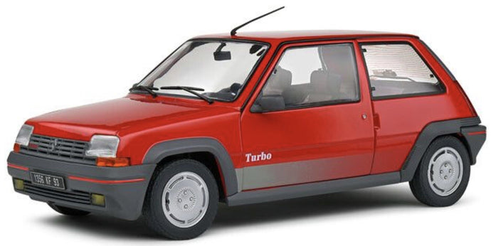 RENAULT R5 GT TURBO MKI 1985 RED 1:18 fra Solido