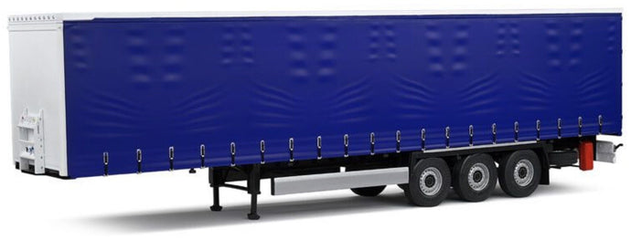 TARPOLIN TRAILER FOR TRUCK RIMORCHIO BLUE/WHITE 1:24
