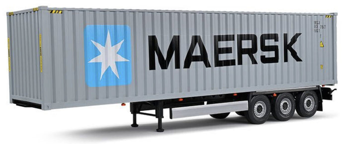 CONTAINER TRAILER + CONTAINER CMA CGM grå 1:24