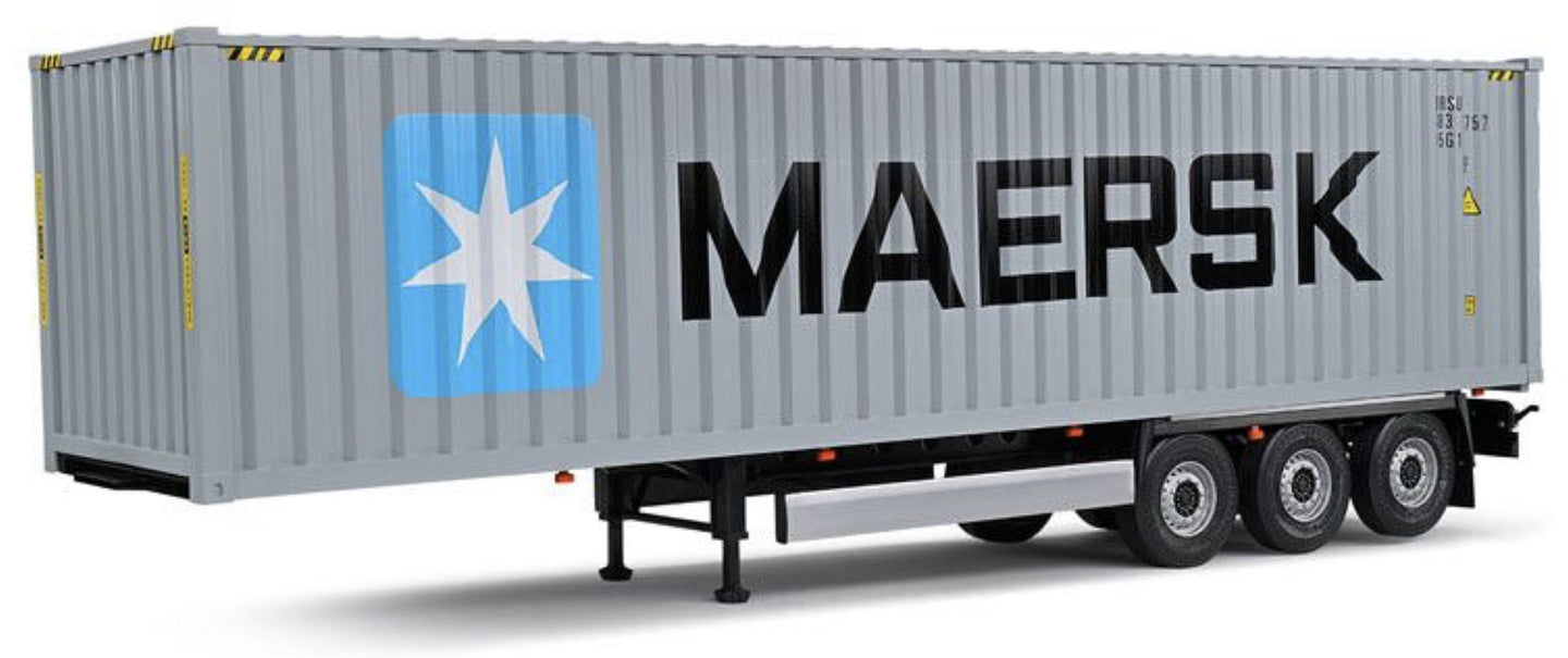CONTAINER TRAILER + CONTAINER CMA CGM grå 1:24