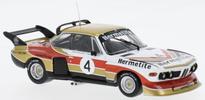 BMW 3.5 CSL #3 GROHS/DE FIERLANT SILVERSTONE Gr.5 1976 hvid/guld/rød/sort 1:43