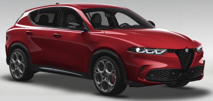ALFA ROMEO TONALE VELOCE PLUG-IN HYBRID 2023 WITH SHOWCASE ROSSO ALFA - RED 1:18