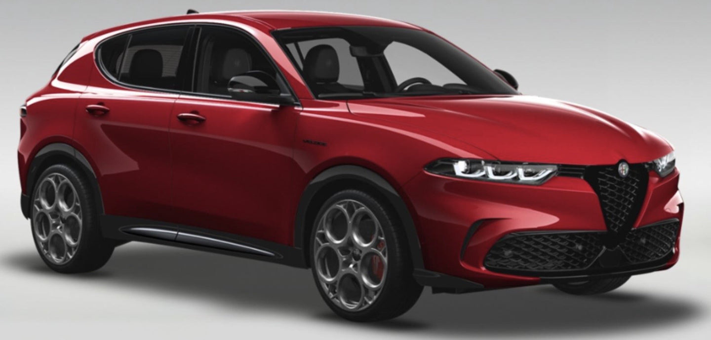 ALFA ROMEO TONALE VELOCE PLUG-IN HYBRID 2023 WITH SHOWCASE ROSSO ALFA - RED 1:18