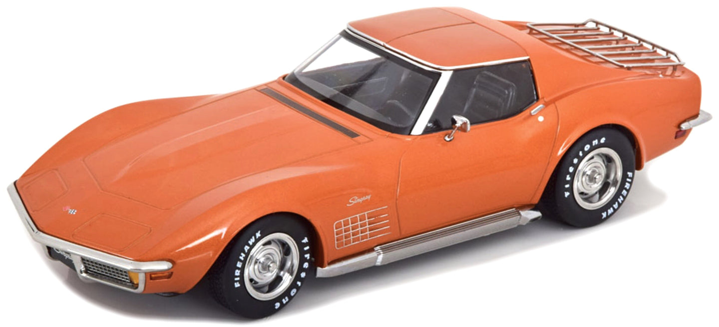 CHEVROLET CORVETTE C3 1972 - WITH REMOVABLE ROOF PARTS ORANGE 1:18