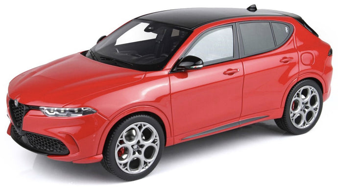ALFA ROMEO TONALE TRIBUTO BLACK ROOF 2023 WITH SHOWCASE ROSSO ALFA - RED 1:18