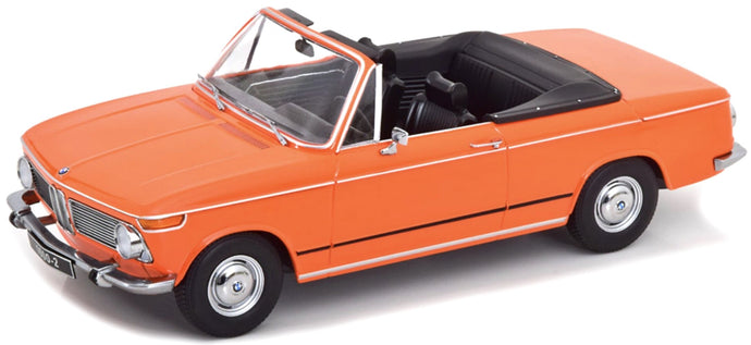 BMW 1600-2 CABRIOLET 1968 - WITH REMOVABLE SOFT-TOP ORANGE 1:18