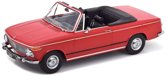 BMW 2002 CABRIOLET 1968 - WITH REMOVABLE SOFT-TOP RED 1:18