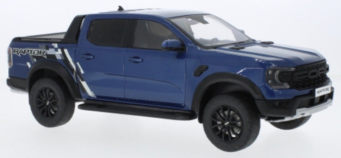 FORD USA RANGER RAPTOR PICK-UP DOUBLE CABINE 2023 BLUE 1:18