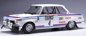 BMW 2002 #4 WALDEGARD/THORSZELIUS RALLYE WM - RAC RALLY 1973 hvid/blå/rød 1:18