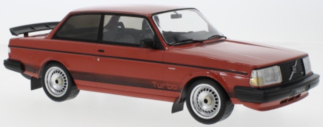 Volvo 240 TURBO CUSTOM 1987 rød/sort 1:18