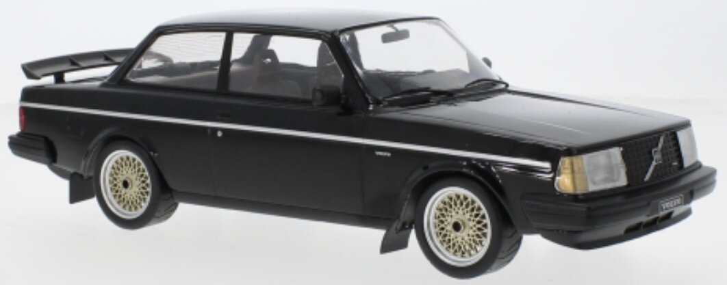 Volvo 240 TURBO CUSTOM 1986 sort/hvid 1:18