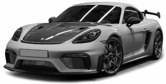 Porsche CAYMAN GT4 RS - WEISSACH PACKAGE 2024 sølv metallic 1:18