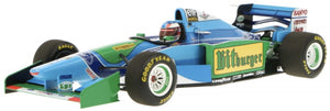 BENETTON F1 B194 FORD N 5 WORLD CHAMPION AUSTRALIAN GP 1994 MICHAEL SCHUMACHER WITH SHOWCASE BLUE GREEN 1:12