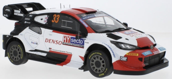 Toyota GT YARIS RALLY1 HYBRID #33 EVANS/MARTIN RALLY FINLAND 2023 hvid/rød/sort 1:18