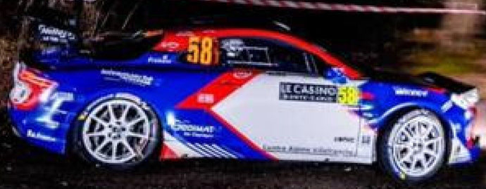 RENAULT ALPINE A110 RGT TEAM CHL SPORT AUTO N 58 RGT RALLY MONTECARLO 2024 RAPHAEL ASTIER - DENIS GIRAUDET BLUE WHITE RED 1:43