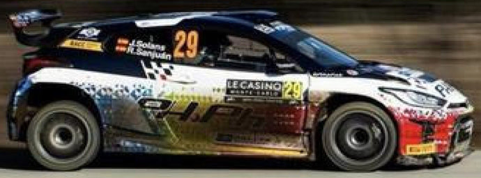 TOYOTA YARIS GR RALLY2 TEAM N 29 7th RC2 RALLY MONTECARLO 2024 JAN SOLANS - RODRIGO SANJUAN DE EUSEBIO WHITE BLACK 1:43