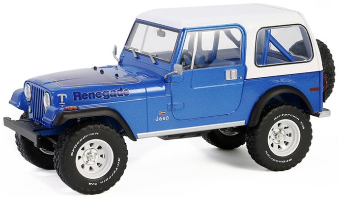 JEEP CJ-7 RENEGADE HARD-TOP 1978 BLUE WHITE 1:18