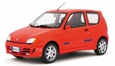Fiat Seicento Sporting Abarth 1998 rød 1:18
