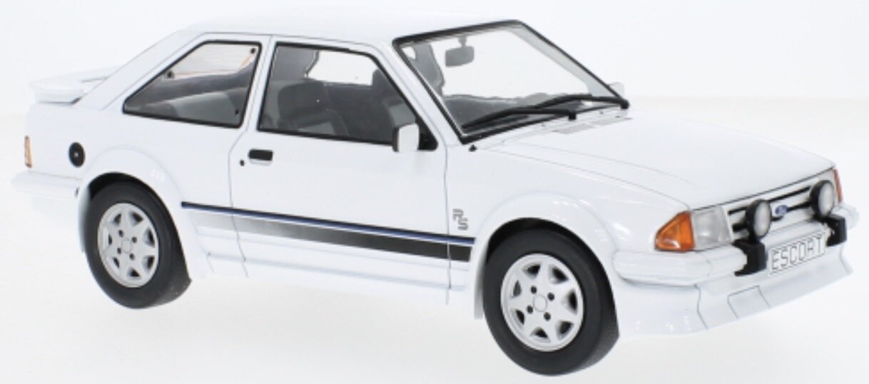 FORD ENGLAND ESCORT MKIII RS TURBO 1985 WHITE 1:18