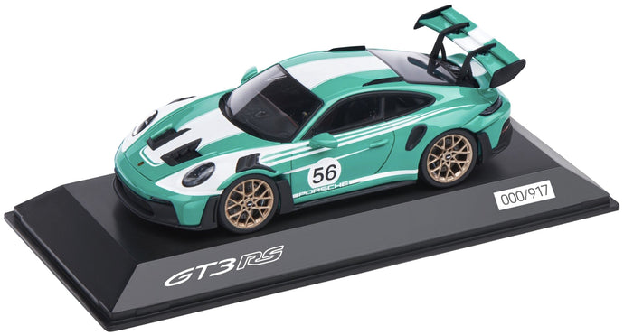 PORSCHE 911 992 GT3 RS N 56 RACING COUPE 2023 GREEN WHITE 1:43