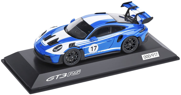 PORSCHE 911 992 GT3 RS N 17 RACING COUPE 2023 BLUE WHITE 1:43