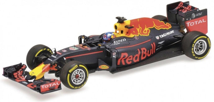 RED BULL RACING TAG HEUER RB12 #3 DANIEL RICCIARDO SPANISH GP 2016 mørk blå/rød/gul 1:43