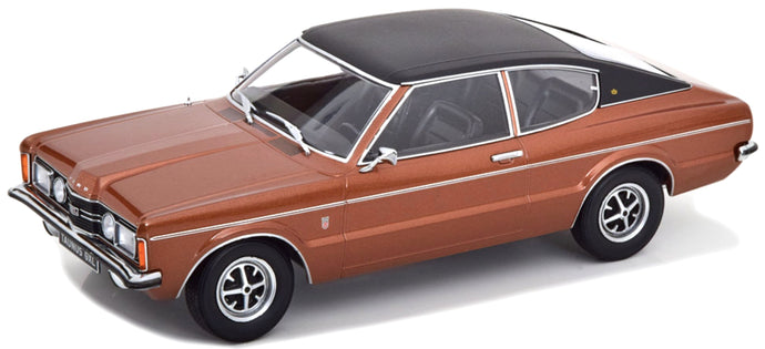 Ford TAUNUS GXL COUPE WITH VINYLROOF 1971 brun/sort 1:18