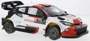 Toyota GR YARIS RALLY1 HYBRID #17 OGIER/LANDAIS SAFARI RALLY 2023 hvid/sort/rød 1:18