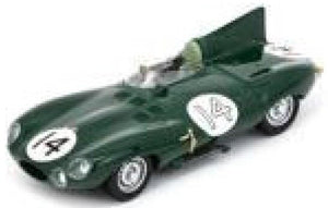 Jaguar D #14 ROLT/HAMILTON 2nd 24H LE MANS 1954 mørk grøn 1:43