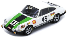 Indlæs billede til gallerivisning Porsche 911T #43 GABAN/VANDERSCHRICK 12th 24H LE MANS 1968 hvid/grøn/sort 1:43