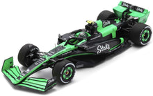 Indlæs billede til gallerivisning SAUBER F1 C44 TEAM STAKE KICK N 24 BAHRAIN GP 2024 ZHOU GUANYU GREEN BLACK 1:43