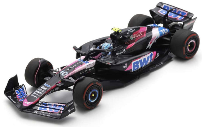 ALPINE F1 A524 TEAM BWT ALPINE N 10 BAHRAIN GP 2024 PIERRE GASLY BLACK BLUE PINK 1:43