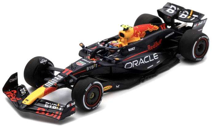 RED BULL F1 RB20 TEAM ORACLE RED BULL RACING N 11 2nd BAHRAIN GP 2024 SERGIO PEREZ BLUE YELLOW RED 1:43
