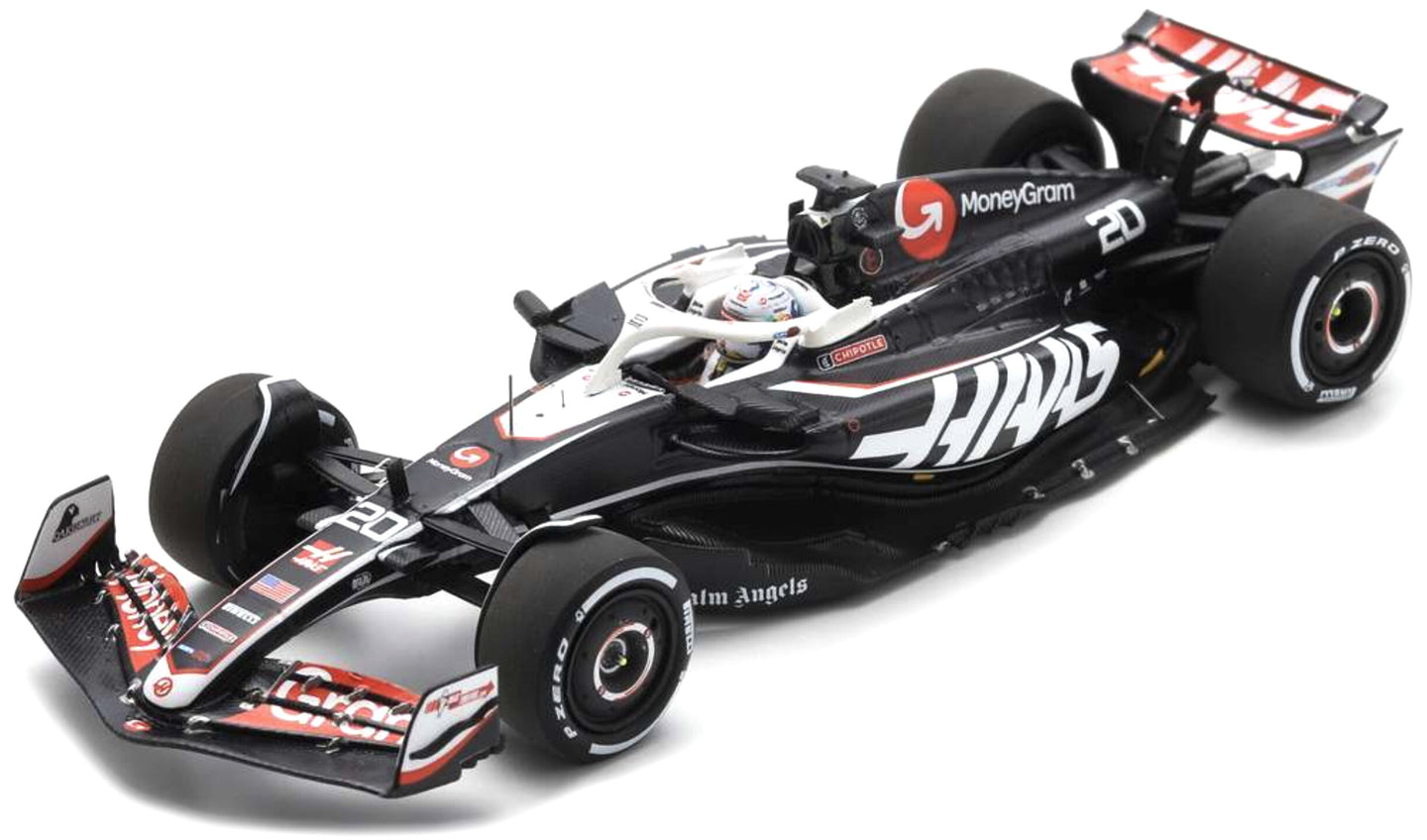 MONEYGRAM HAAS F1 TEAM VF-24 #20 KEVIN MAGNUSSEN SAUDI ARABAIN GP 2024 sort/hvid/rød 1:43