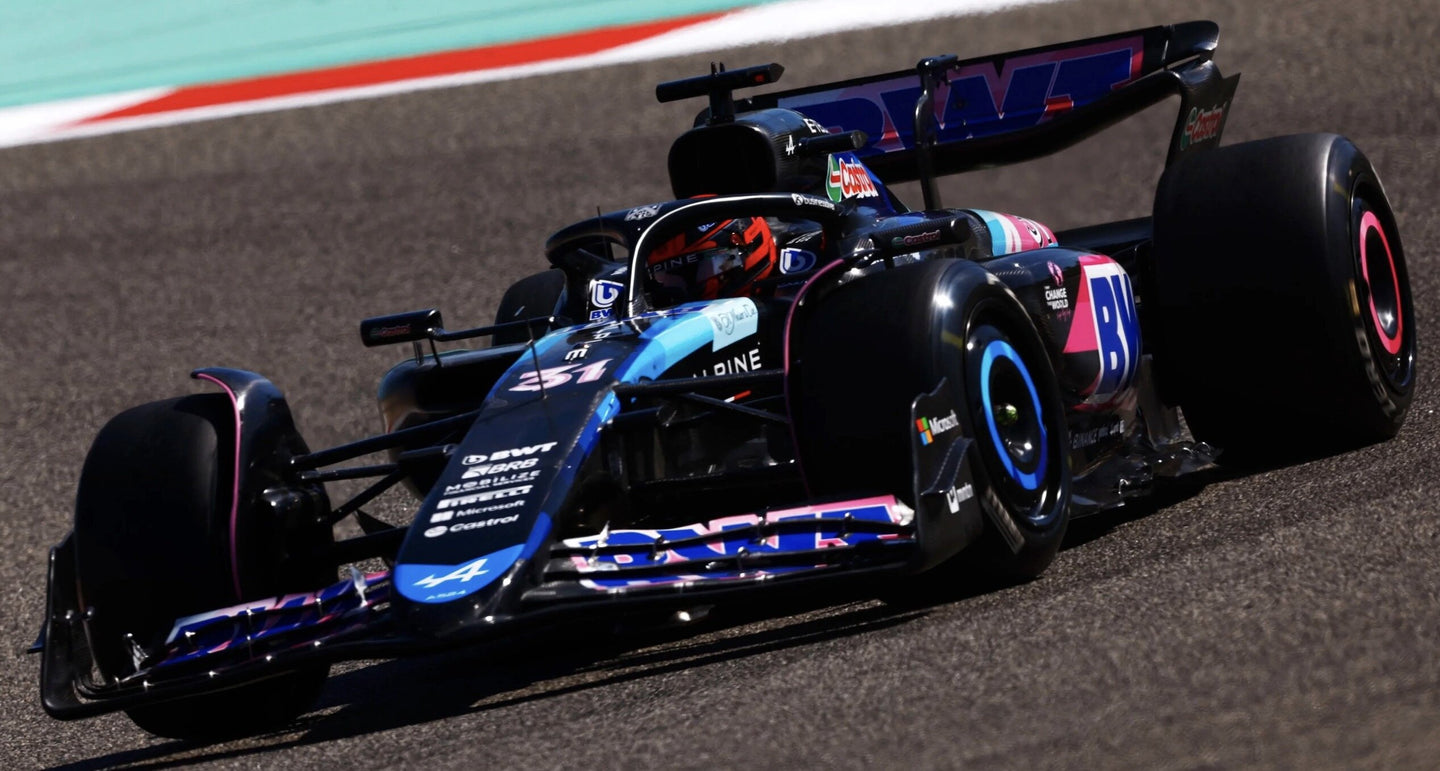 ALPINE F1 A524 TEAM BWT ALPINE N 31 SEASON 2024 ESTEBAN OCON BLACK BLUE PINK 1:43